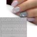 Dornail 6 Sheet Metallic Nail Stickers - Self-Adhesive Gold, Silver, Rose Gold Curve Stripes for Nail Designs and Art Decorations - Buy Online on SooperMarket.com