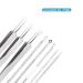 8-Piece Acne Needle Set - Blackhead & Pimple Remover - Professional Beauty Tool for Home & Salon - Silver - Buy Online on SooperMarket.com