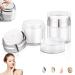 2Pcs Cream Jar Vacuum Bottle Airless Pump Bottle Portable Cosmetic Container Sample Pots Empty Refillable Travel Cream Bottle for Lotions Creams Makeup (30ml) 2Pcs 30ml