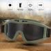 Soluptanisu Tactical Airsoft Glasses - Anti-Fog Military Eye Protection for Paintball & Ski (Green) - Buy Online on SooperMarket.com