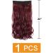 prinfantasy Cruly Hair Extension Fiber Line Metal buckle Adjustable Invisible Long Wavy Seamless NO Clips in 22inches Hairpiece for Gift Daily Party Cosplay Use MW237 GBMW237 22 inch - Buy Online on SooperMarket.com