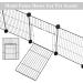 LANGXUN Small Animal Playpen | Portable Metal Wire Pet Playpen for Rabbits, Guinea Pigs, Puppies, and Kittens | Indoor & Outdoor Cage Fence (12 Panels) - Buy Online on SooperMarket.com
