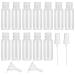 Tvnyoujia 12 pieces of travel bottles set 50 ml of empty plastic cosmetics travel bottles containers transparent air travel bottles with funnel and nozzles for filling travel