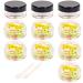 10 pieces jars jars 10ml jars with lids lip balm jars jars cream jars empty 10 x 10ml black