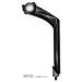 Fito Aluminum Alloy Handle Bar Stem - TWIN 2 BOLT - Gooseneck, Handle bar: 25.4mm, Frame: 22.2mm, for Beach Cruiser Bikes, BMX Bikes, Comfort Bikes, (Black)