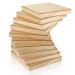 FSWCCK 10 Pack 6x6 Wood Panel Boards Unfinished Blank Wooden Canvas Cradled Painting Panel Boards for Crafts Painting Canvas DIY Art Projects Pouring Arts Use with Oils Acrylics