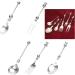 Funny Cake Bread Forks Bead Stringing Round Spoon Stainless Steel Dessert Forks Multi-Functional Kitchen Tool Fruit Fork Bead Stringing Fork - Buy Online on SooperMarket.com