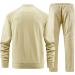 Aiozowa Men's Tracksuit Set | Full-Zip Sweatsuit with Active Jacket & Pants | 2-Piece Outfit - Large - Buy Online on SooperMarket.com