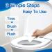 Eco-Friendly Toilet Cleaner Strips | 120 Quick Foaming Sheets - Biodegradable Plastic-Free Ocean Dew Scent - Buy Online on SooperMarket.com
