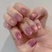 Purple Glitter Gel Nail Polish Cat-Eye Gel Nail Polish Magnet Glitter Crystal Snowlight Gel Soak off UV Gel Nail Varnish 3D Sparkling Reflective Nail Polish for Nail Art