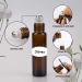 Sungwoo 12 Pack Essential Oil Roller Bottles 10ml - Amber Glass Roller Bottles with Stainless Steel Roller Balls and Caps for Travel Perfume and Lip Gloss - Buy Online on SooperMarket.com