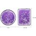 Mollensiuer 2Pcs Folding Double-Sided Glitter Handheld Pocket Mirror - Portable Travel Makeup Mirror for Pockets, Bags, and Travel - Purple - Buy Online on SooperMarket.com