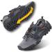 VTASQ men hiking shoes sports sandals outdoor summer hiking sandals breathing mesh trekking shoes light barefoot shoes anti-slip breathable drying 44 EU gray