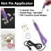 Hotfix Applicator Rhinestone Setter Kit - 7 Sizes Tips, Tweezers, Cleaning Brush, Pencils & Crystal Embellishments - Buy Online on SooperMarket.com