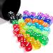 50 Pieces 14mm Colored 6 Sided Dice for Board Games and Math Learning - Bulk Dice for Classroom - Buy Online on SooperMarket.com