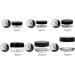 Beauticom Premium 30G/30ML Clear Jars (6 Pack) - BPA Free Round Containers with White Lids for Beads Gems Glitter & Crafts - Buy Online on SooperMarket.com