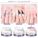 Gel Builder for Nails 3 Colours 20 g Clear Pink White Nail Extension Gel Kit Hard Gel for Nails Builder Nail Gel Kits with Nail Shapes and Acrylic Nail Brush for Nail Art Manicure - Buy Online on SooperMarket.com