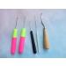 Pack of 5 Different Sizes Latch Hook Crochet Needle Hook Tools for Braid Hair Scarf Carpet Making and Other Crafts - Buy Online on SooperMarket.com