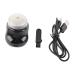 Electric Beard Trimmer Sturdy Automatic Stable Hair Removal Double Ring Blade Mesh Electric Beard Cutter Clear Sound for Home (Black)
