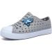 Seannel Kids Water Shoes Slip-On Sneaker - Lightweight & Breathable Sandal - Size 1 Big Kid - Light Gray - Buy Online on SooperMarket.com