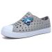 seannel Kids Water Shoes Slip-On Sneaker Lightweight Breathable Sandal Outdoor & Indoor 1 Big Kid 1.light Gray