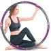 FEECCO Weighted Hula, 3.2 LB Exercise Hoop with 8 Detachable Sections for Weight Loss