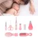 Baby Healthcare Grooming Kit: Nose Cleaner, Nail Clippers, Scissors, Toothbrush, Comb - 8Pcs - Buy Online on SooperMarket.com