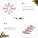 Vatocu Christmas False Nails - 24pcs Long Xmas Press on Nails with Snowflakes Glitter for Women and Girls - Buy Online on SooperMarket.com