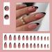 Justotry 24 Pcs Gold Swirl Stiletto False Nails Short with Heart French Press on Nails - Nail Glue Included | Almond Stick on Nails for Women - Black & Heart Design | Nail Art Fake Nails - Buy Online on SooperMarket.com