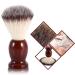 Male Beard Shaving Brush - Nylon Hair & Wooden Handle - Premium Facial Cleansing Tool for Men - Buy Online on SooperMarket.com