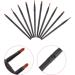 BELLIFFY 10pcs Nose Shadow Brush Travel Blush Brush Cosmetic Brush Eye Makeup Creme Blush Black Wooden Handle - Buy Online on SooperMarket.com