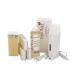 Epilwax Royal Complete Epilation Kit with: Professional wax warmer 4 roll-on wax 100 ml vanilla 100 epilatory strips 1 bottle with 250 ml oil after the epilation (Royal series vanilla 4)