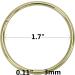 Iconikal Metal Macrame Rings 2-Inch Diameter Gold Tone 30-Pack - Buy Online on SooperMarket.com