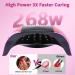 268W UV LED Nail Lamp for Gel Polish | 4 Timer Settings | Professional Manicure Nail Dryer with Auto Sensor - Buy Online on SooperMarket.com