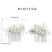 Edary Bridal Crystal Wedding Hair Comb - Flower & Leaf Hair Accessories for Women & Girls (2 Pack) - Buy Online on SooperMarket.com