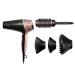Remington Curl and Straight Confidence Hairdryer Lightweight Ionic Hair Dryer with Diffuser Curling Nozzle Smoothing Nozzle and Hair Brush D5706 Grey