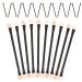 FOYTOKI 30pcs Disposable Eye Shadow Stick Dual Ended Makeup Brush Eyeshadow Application Make up Kit Plastic