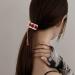 3 Pcs Rose Flower Tassel Ponytail Hair Clips | Vintage High Ponytail Hair Barrettes with Pearl Rhinestone Metal | Chinese Decorative Accessories for Bride Women Girls - Buy Online on SooperMarket.com