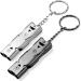 Usysgt emergency calls 2 pieces of loud safety pipe with key rings signal pipe for emergencies dog walks Safety Training Kinder Outdoor Camping kayaking