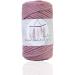 Makromecity 3mm Single Strand Dusty Rose Macrame Cord - 109 Yards for Macrame Art & Crafts | Wall Hangings, Keychains | Cotton Cord - Buy Online on SooperMarket.com