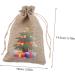 ORFOFE 1 Set Christmas Bags Holiday Bags Christmas Candy Bag Burlap Bag Pouch Snack Bag - Buy Online on SooperMarket.com