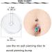 QWALIT Belly Button Piercing Kit Complete Body Piercing Kits with 3-Piece Belly Piercing Gun for All Piercings International Shipping Available - Buy Online on SooperMarket.com