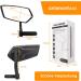 Arkham Bike Mirror - HD Real Glass Extra Large Left Handlebar (15-20mm) for E-Bikes - Premium Square Bicycle Back Mirror - Buy Online on SooperMarket.com