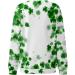 Womens St Patricks Day Heart Pattern Raglan Tee - Green, Large - Buy Online on SooperMarket.com