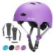 GROTTICO Toddler-Kids-Bike-Skate-Helmet for Boys Girls, Muti-Sport for Scooter Skateboard Helmet, Adjustable for 2-14 Years Older Children Matte Purple M (21.6-22.8inch/55-58cm)