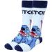 Set of Stitch Socks Blue White and Grey 3 Pairs Size 40 to 46 Long Socks in Cotton Polyamide and Elastane Original Product Designed in Spain Multicolored 40-46 - Buy Online on SooperMarket.com