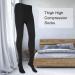 Solomi Thigh High Compression Stockings - Medium Black for Pain Relief | 4 Sizes Available | International Shipping - Buy Online on SooperMarket.com