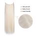 REECHO 24 Inch Invisible Wire Hair Extensions - Adjustable Transparent Headband, Removable Clips, White Blonde - Buy Online on SooperMarket.com