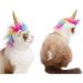 Delifur Dog Costume Unicorn Hat for Cats and Small Dogs - Halloween Cosplay Mane Cap - Buy Online on SooperMarket.com