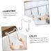 NAMOARLY 6pcs Back of Door Hooks Hat Wall Hooks Kitchen Cabinet Hooks S Hook Stainless Steel Cupboard - Buy Online on SooperMarket.com